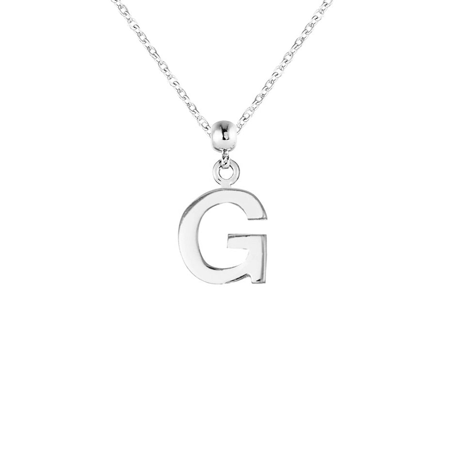 Letter Silver Charms