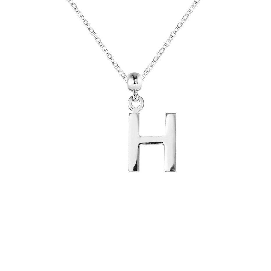 Letter Silver Charms