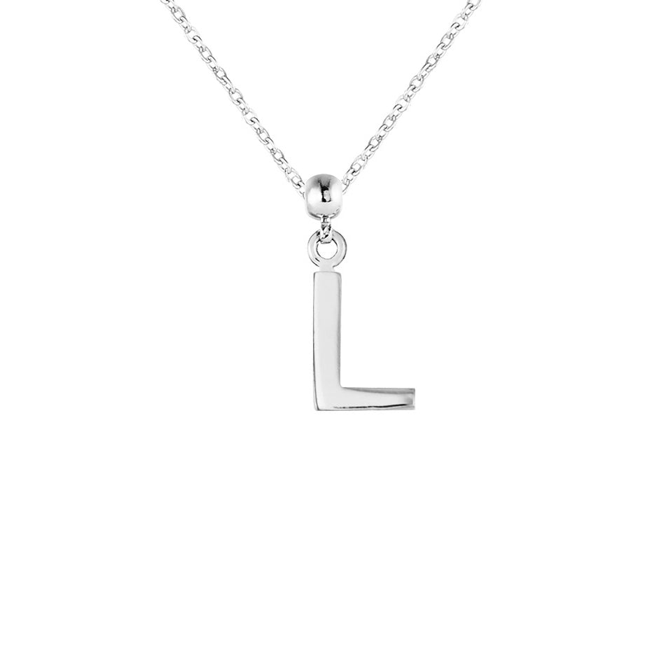 Letter Silver Charms