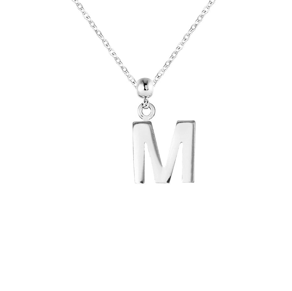 Letter Silver Charms