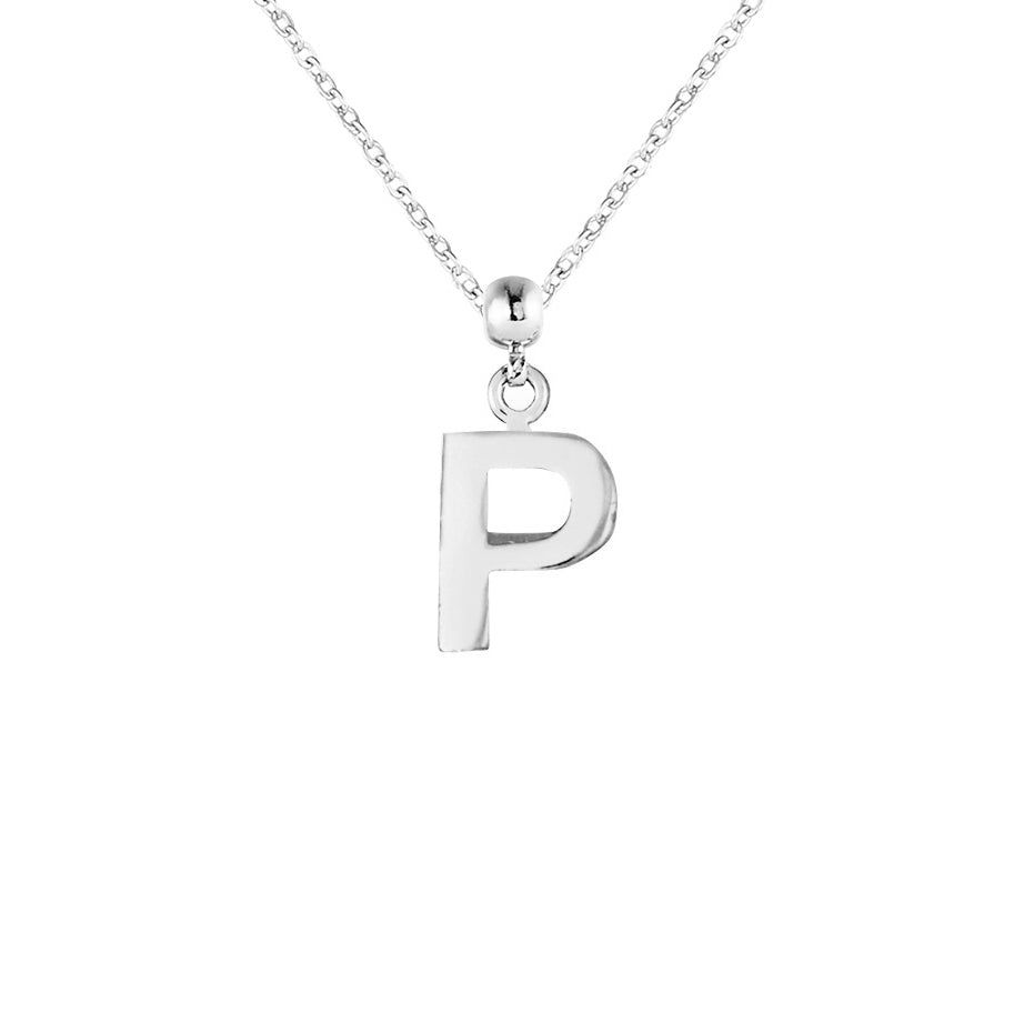 Letter Silver Charms