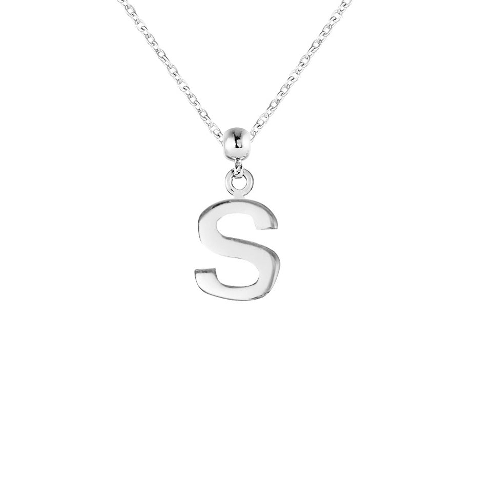 Letter Silver Charms