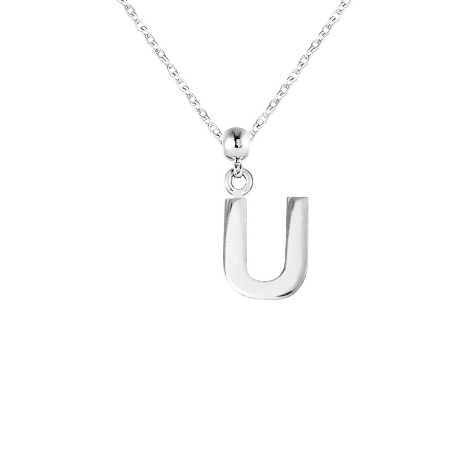 Letter Silver Charms