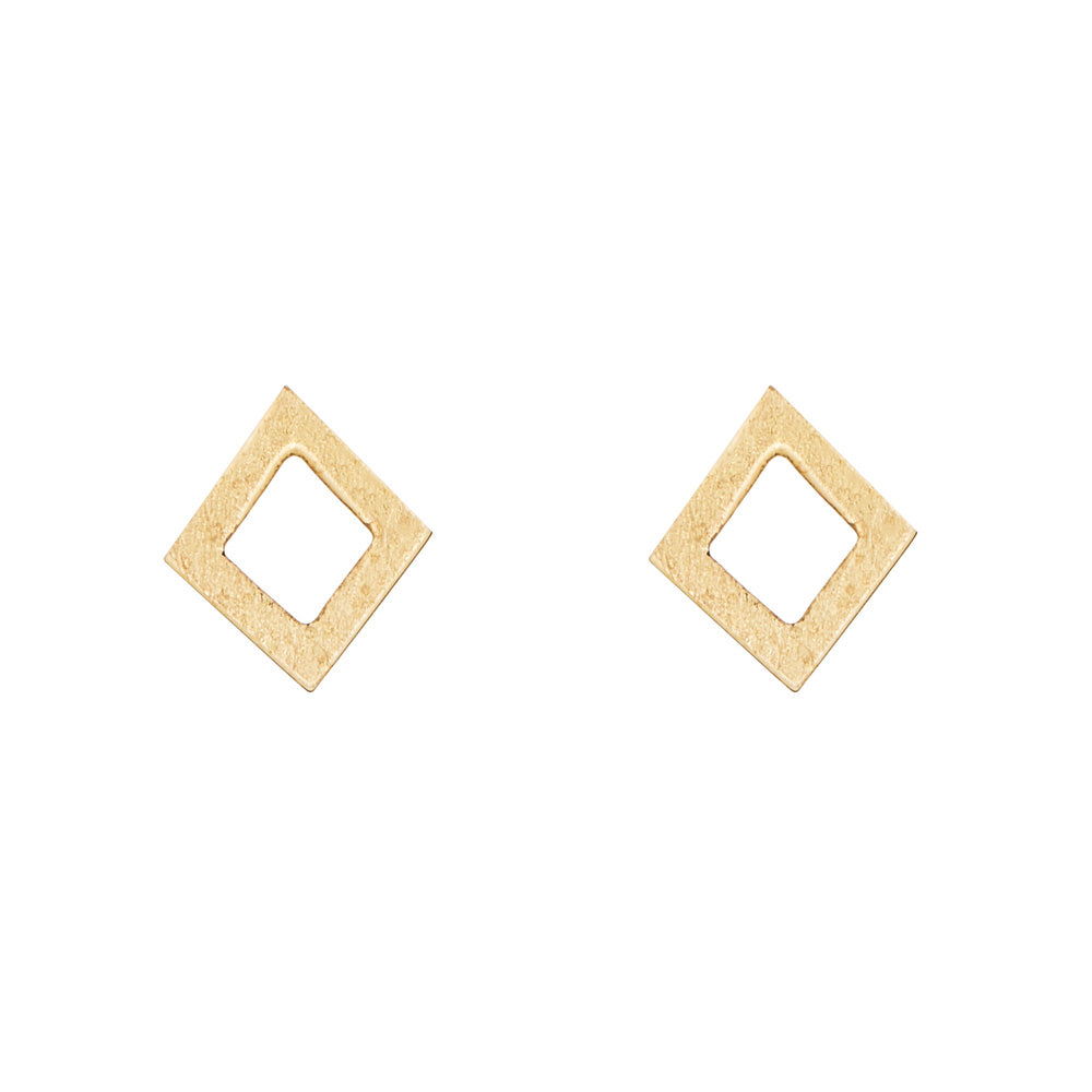 Small Square Brass Studs