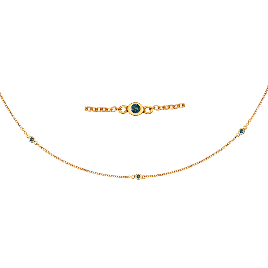Zia Trio Midnight Gold Necklace
