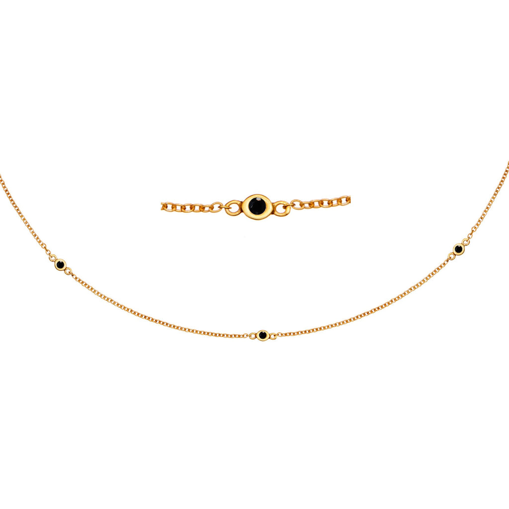 Zia Trio Midnight Gold Necklace