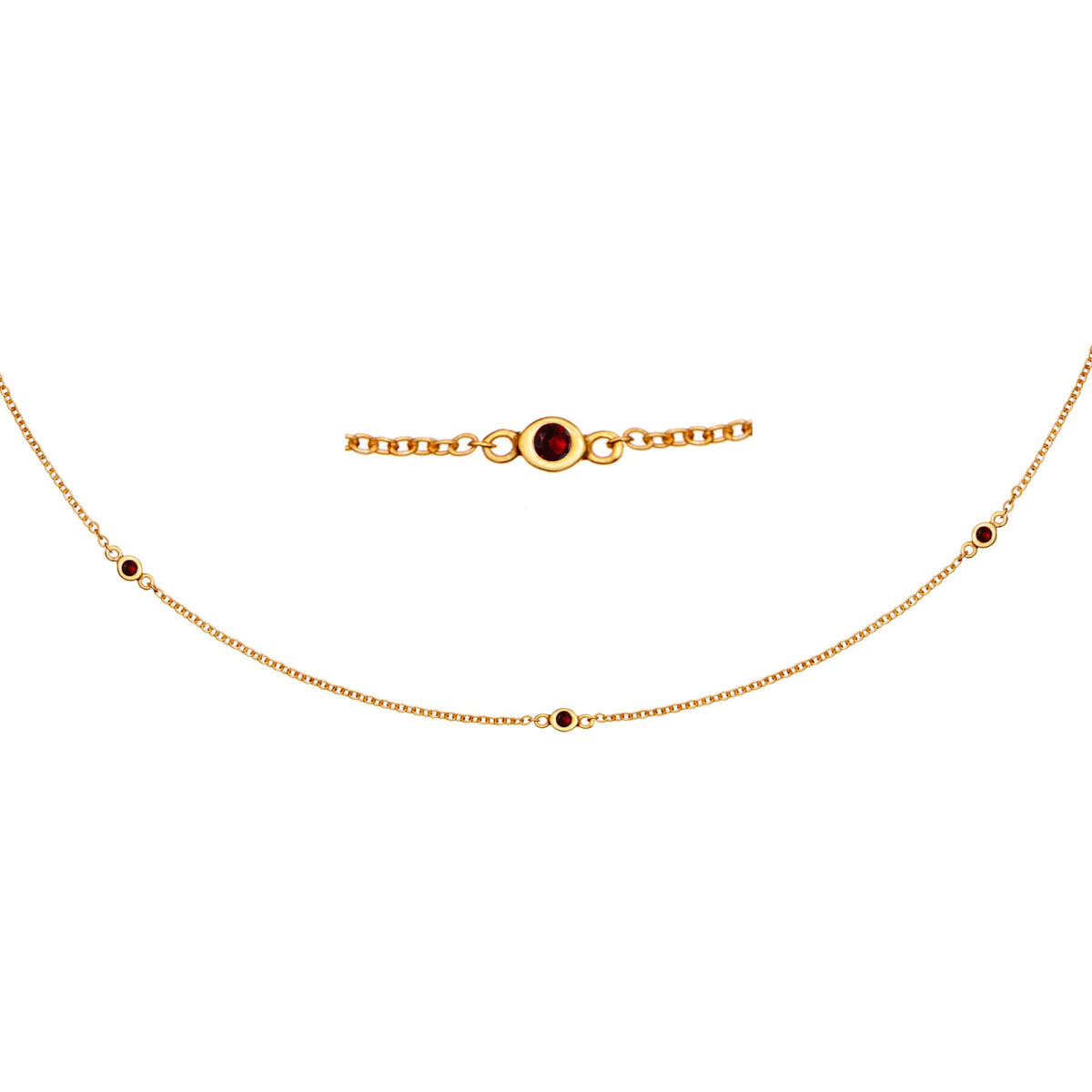 Zia Trio Midnight Gold Necklace