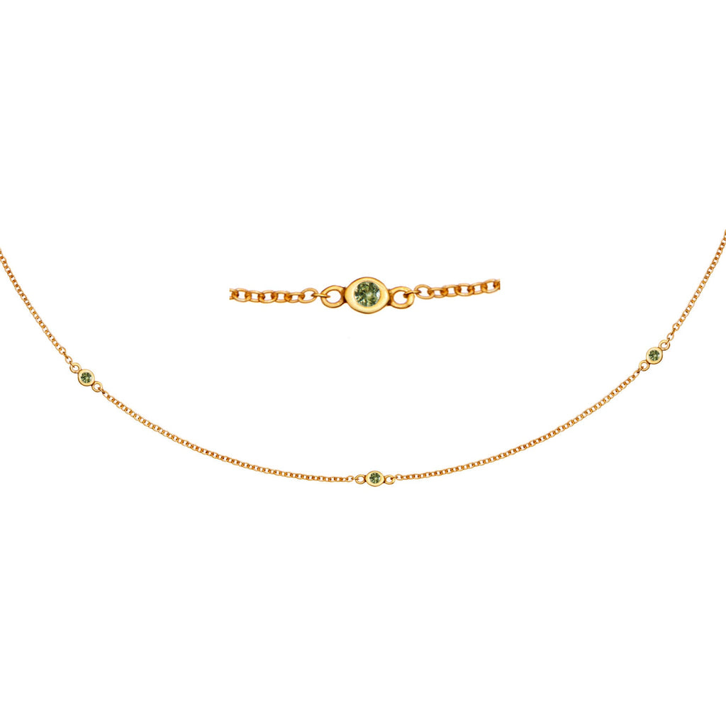 Zia Trio Shine Gold Necklace