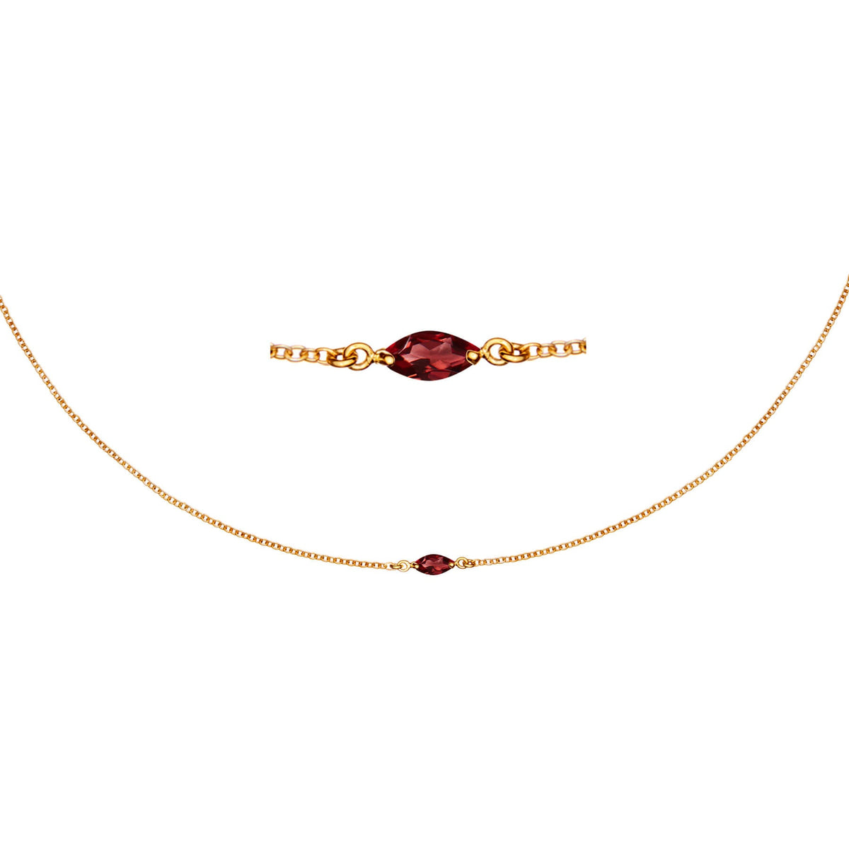 Maya Midnight Gold Necklace