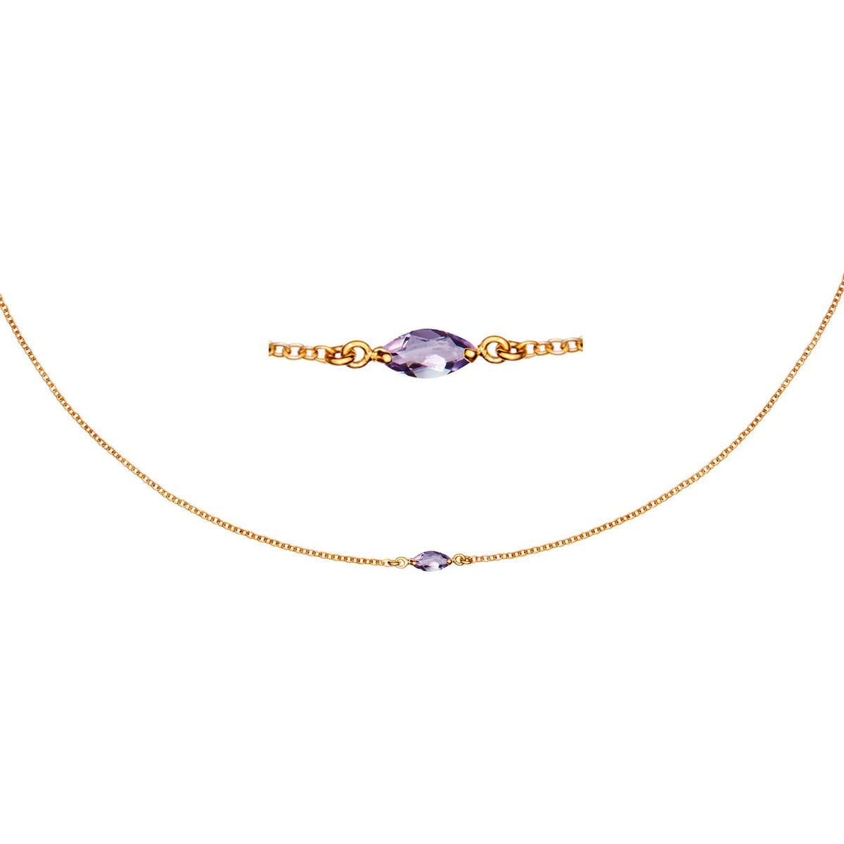 Maya Midnight Gold Necklace