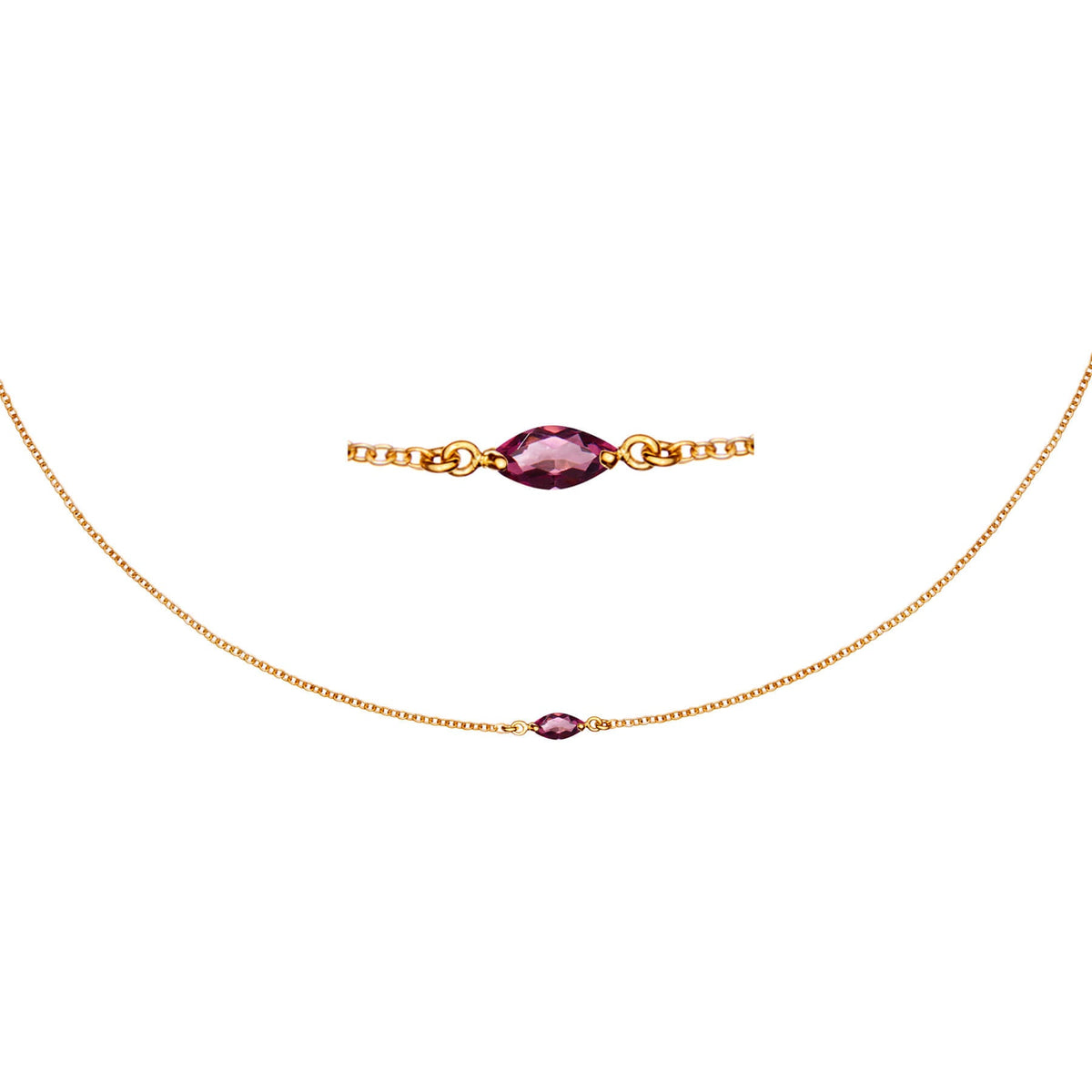 Maya Midnight Gold Necklace