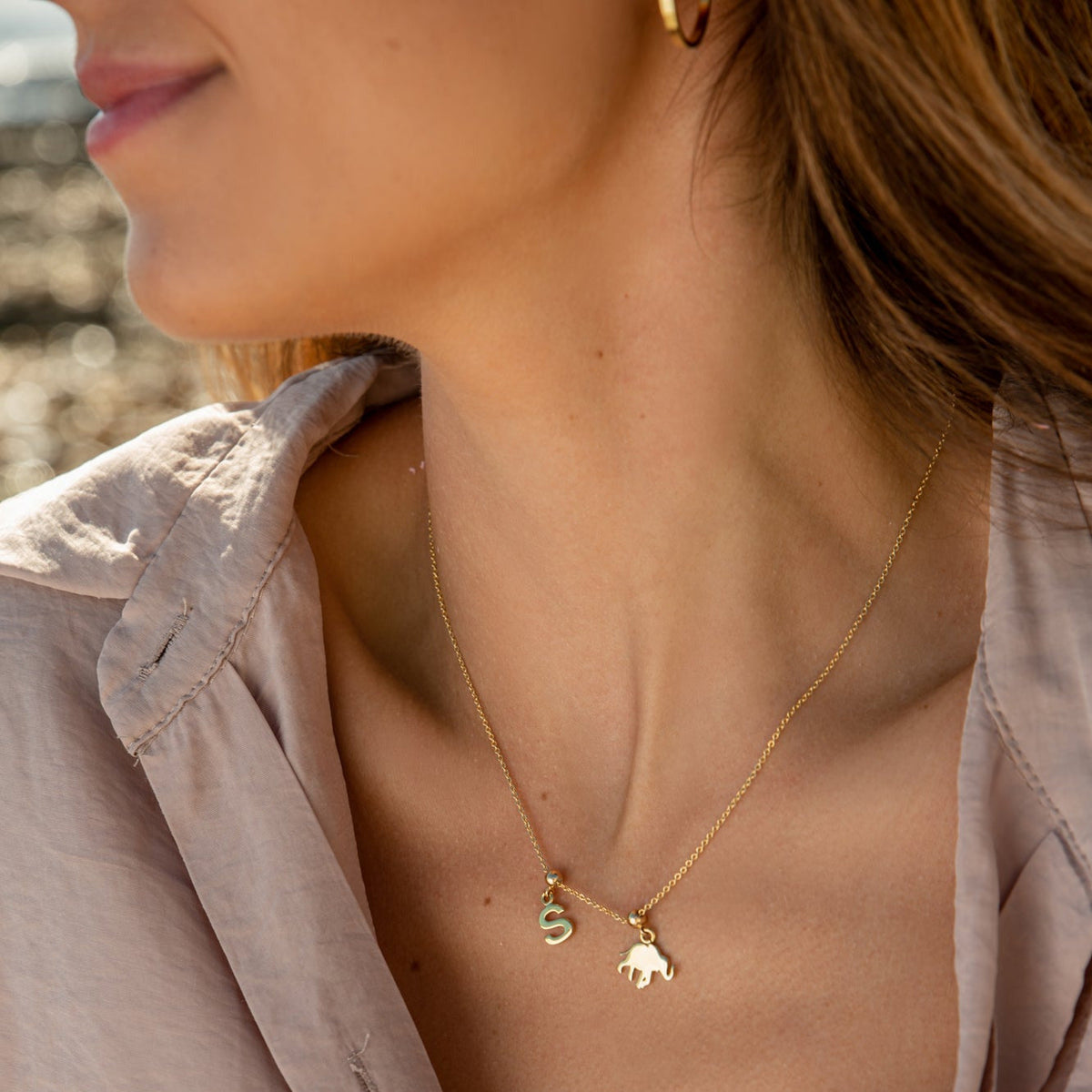 Elephant Gold Plated Charm