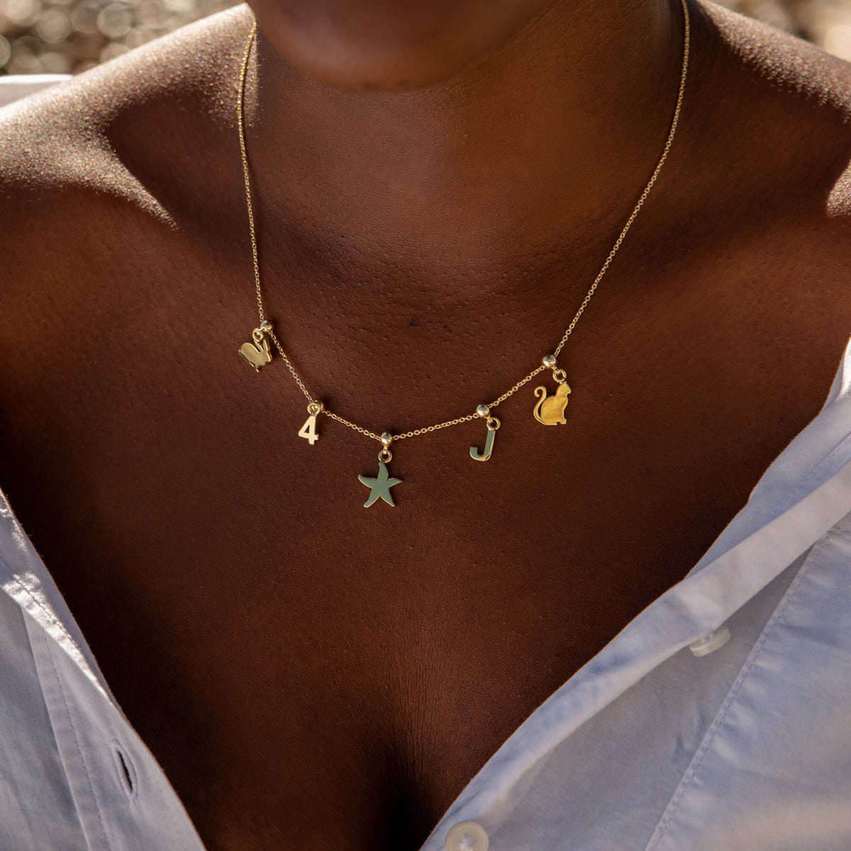 Four Leaf Clover Gold Plated Charm