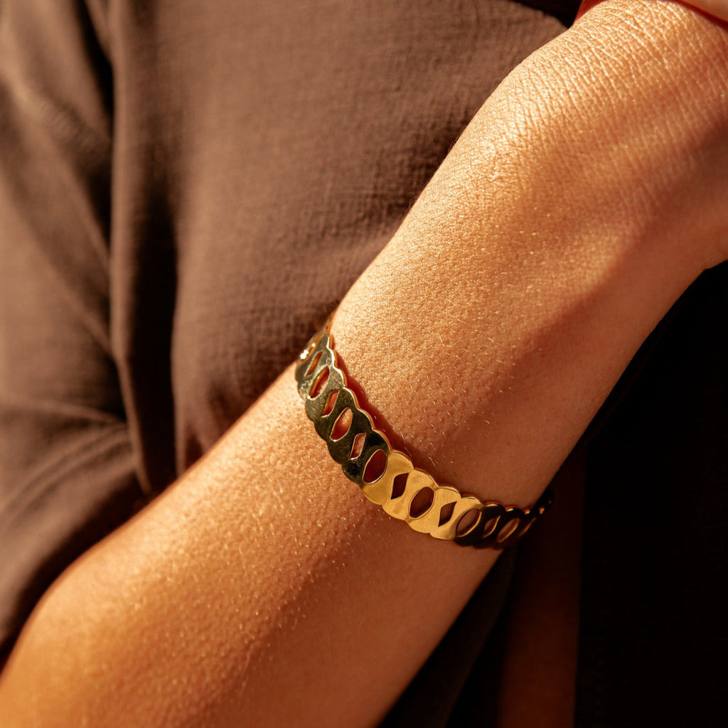 Bones Brass Cuff