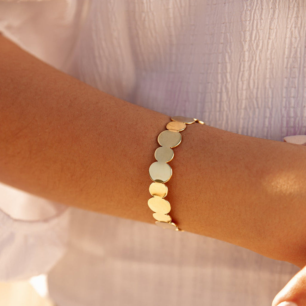 Bubbles Brass Cuff