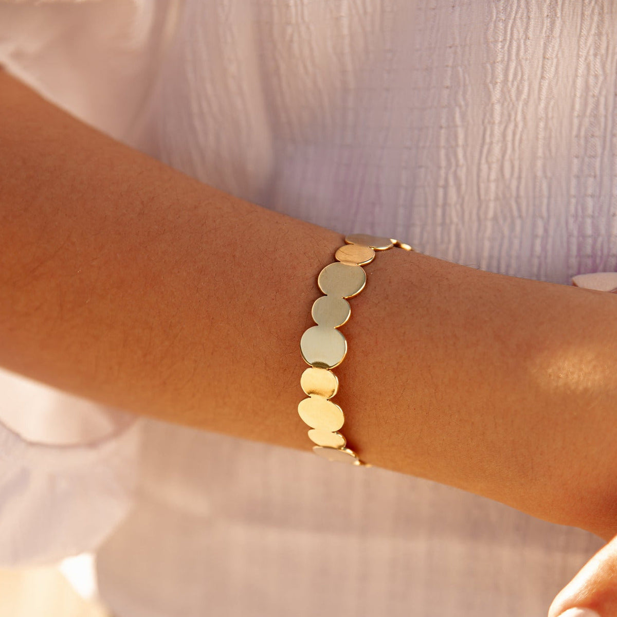 Bubbles Brass Cuff