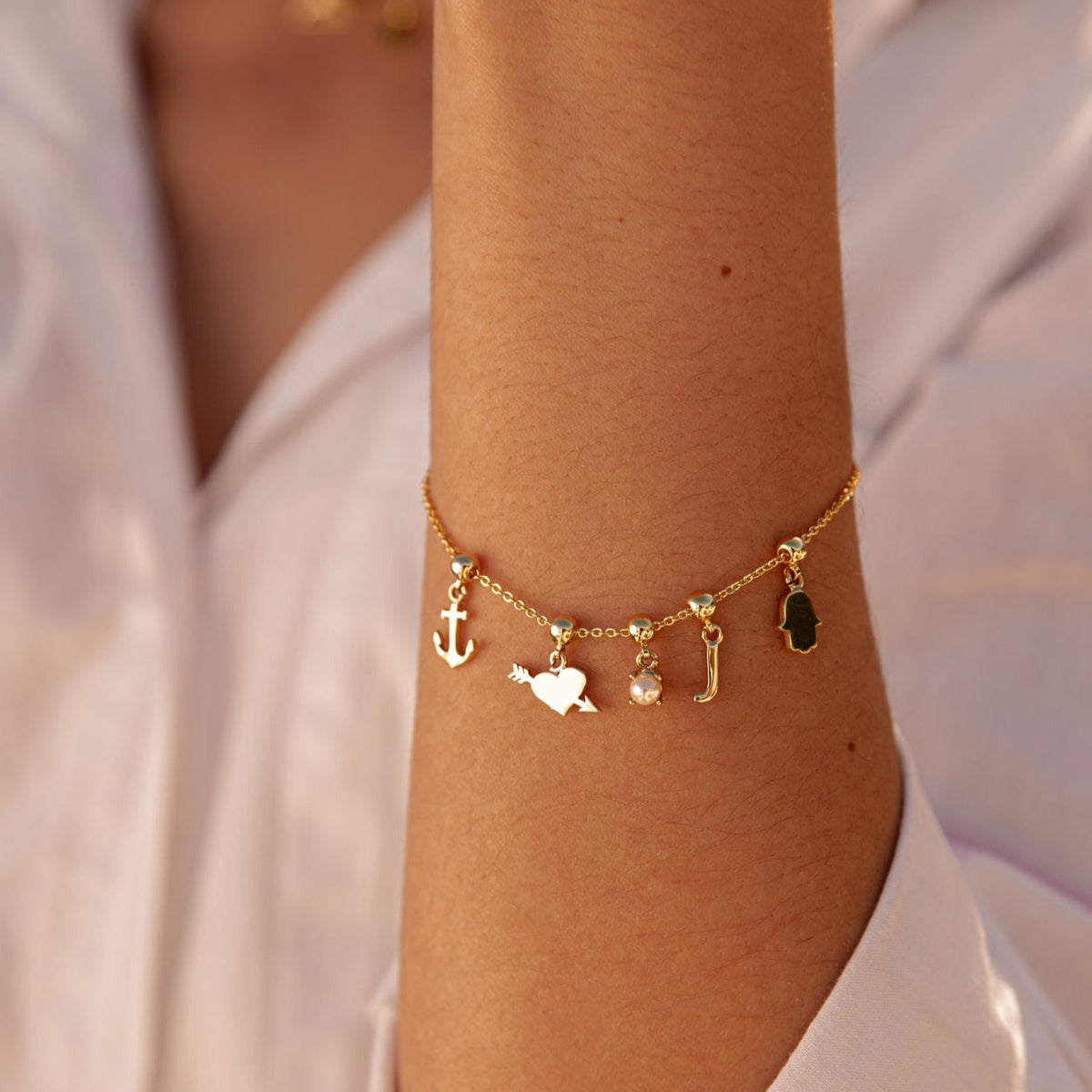 Stolen My Heart 9ct Yellow Gold Charm