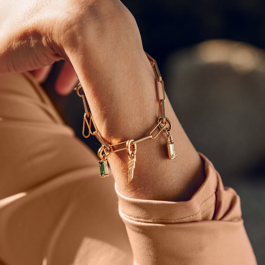 Angel Wing Gold Plated Clip Charm