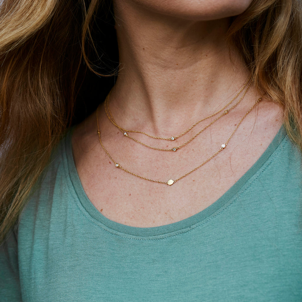 Skara Gold Gem Necklace