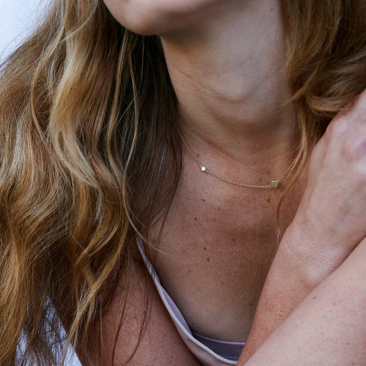 Skara Gold Gem Necklace