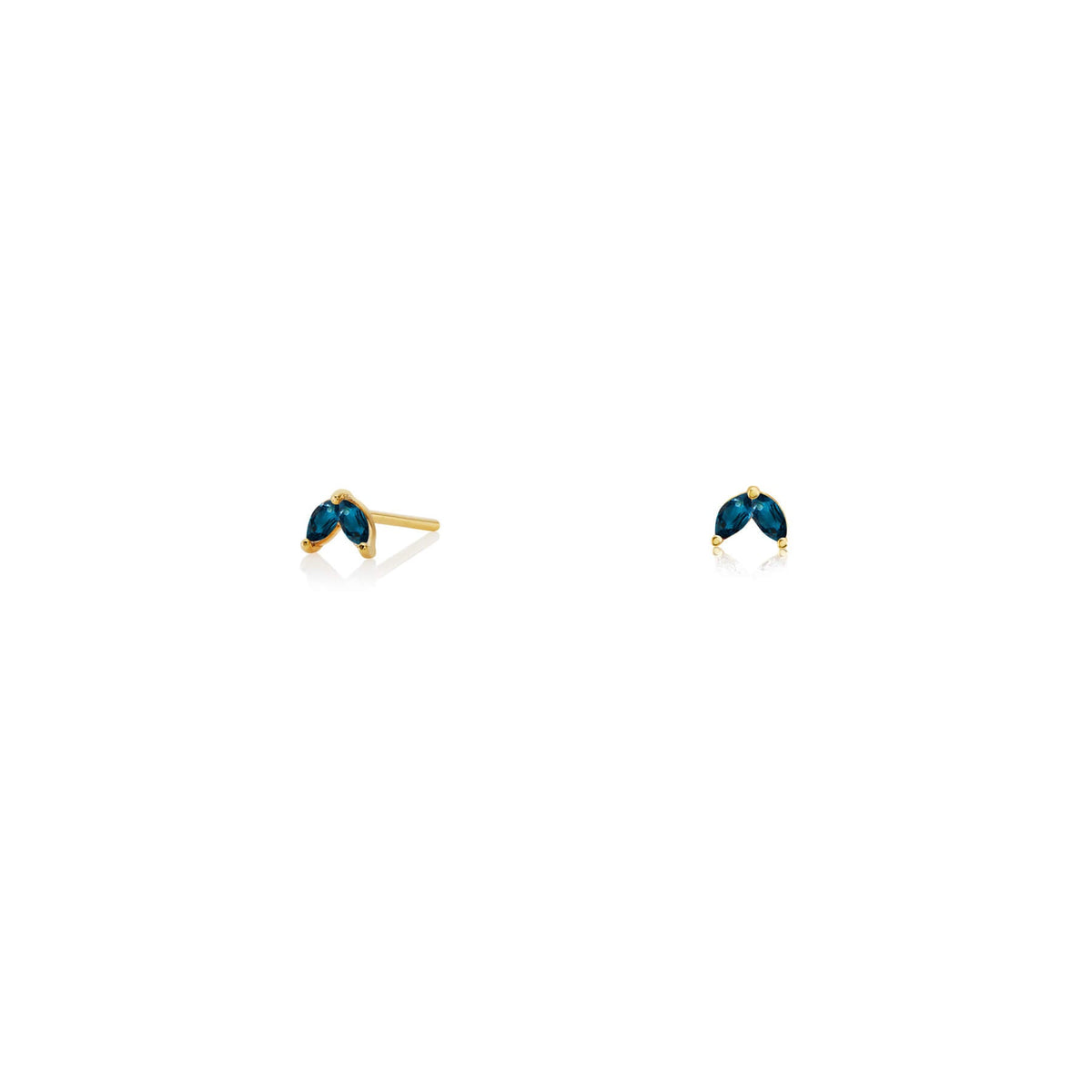 Midnight Gold Stud Earrings | Midnight Stud Earrings | ORA Jewellery