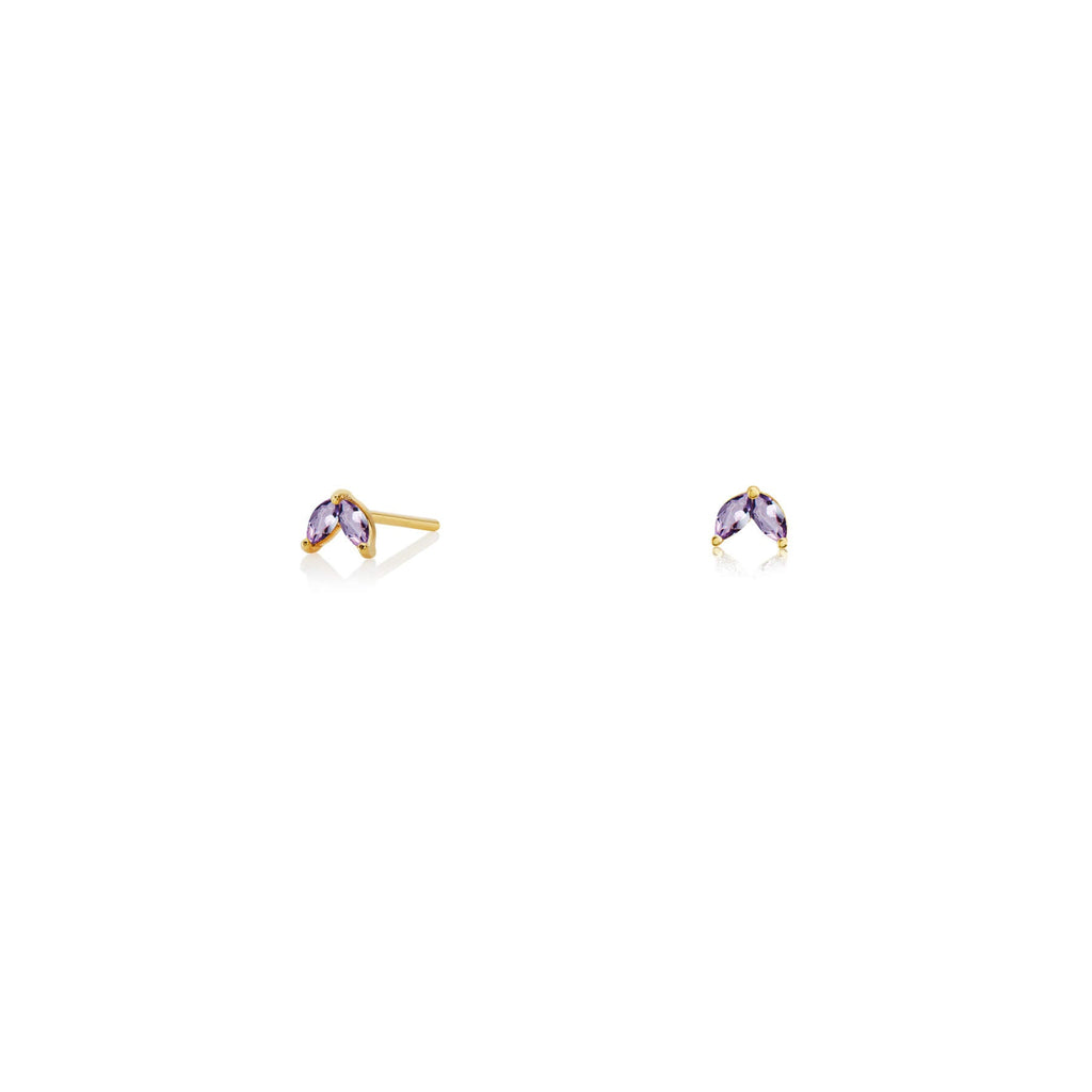 Midnight Gold Stud Earrings | Midnight Stud Earrings | ORA Jewellery