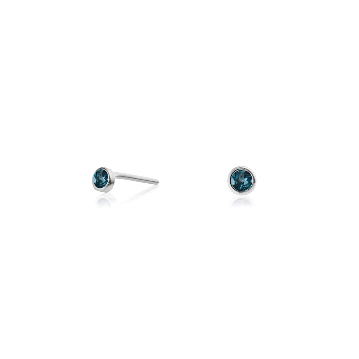 Zia Rise Midnight Silver Studs