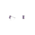 Ria Midnight Silver Studs