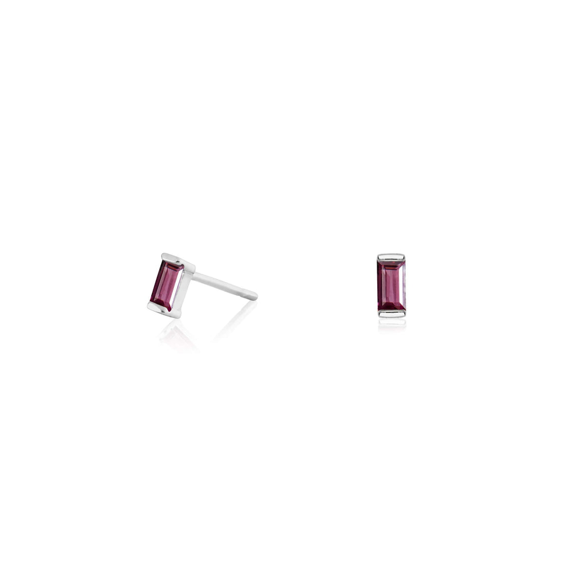 Ria Midnight Silver Studs