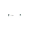 Zia Midnight Silver Studs