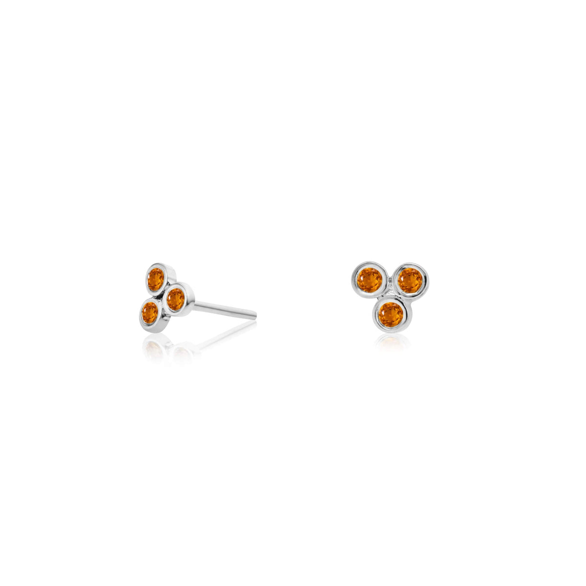 Zia Trio Shine Silver Studs