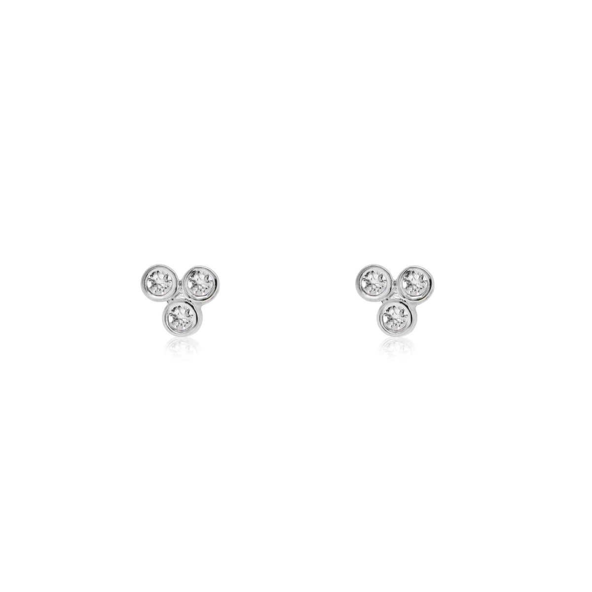 Zia Trio Silver Studs