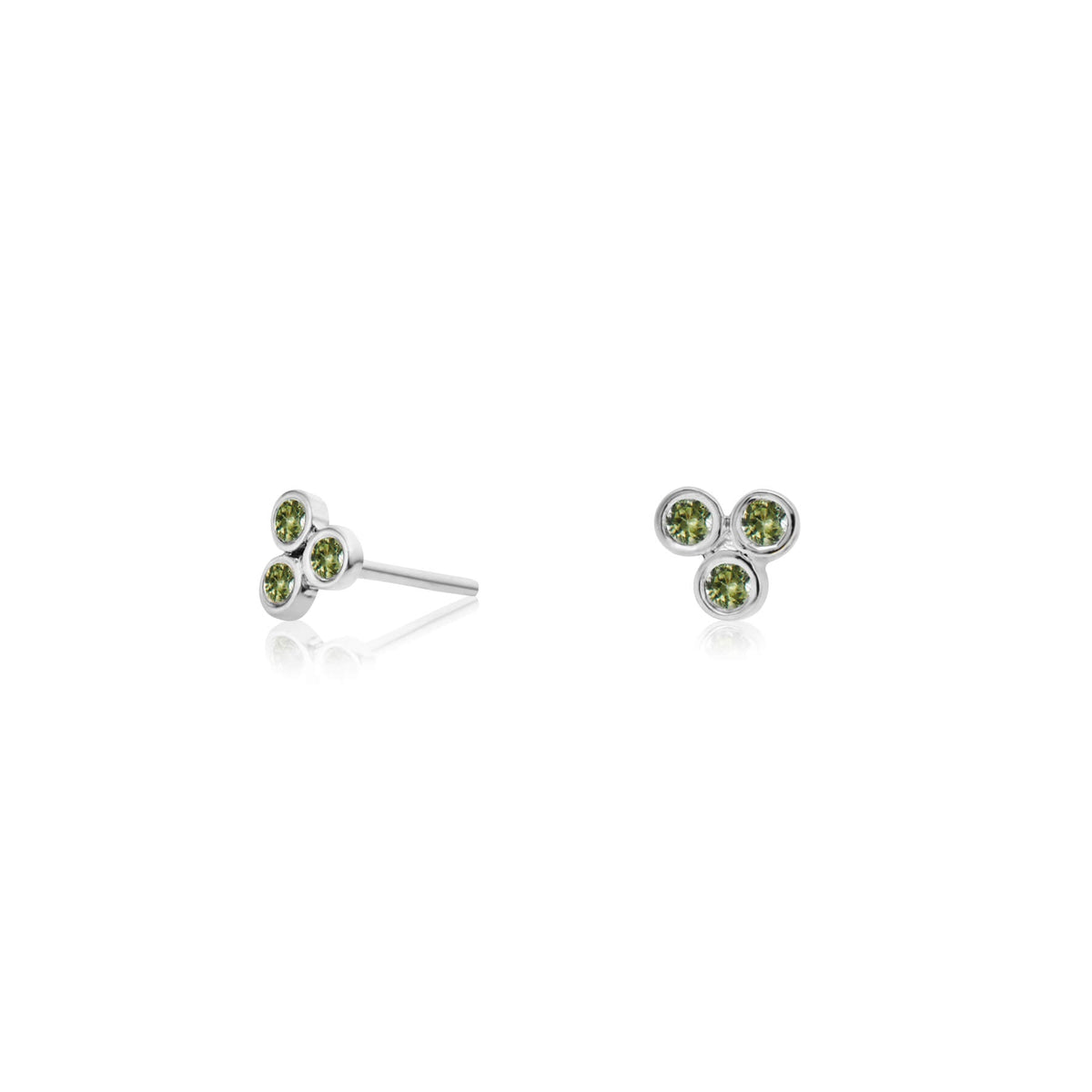 Zia Trio Shine Silver Studs
