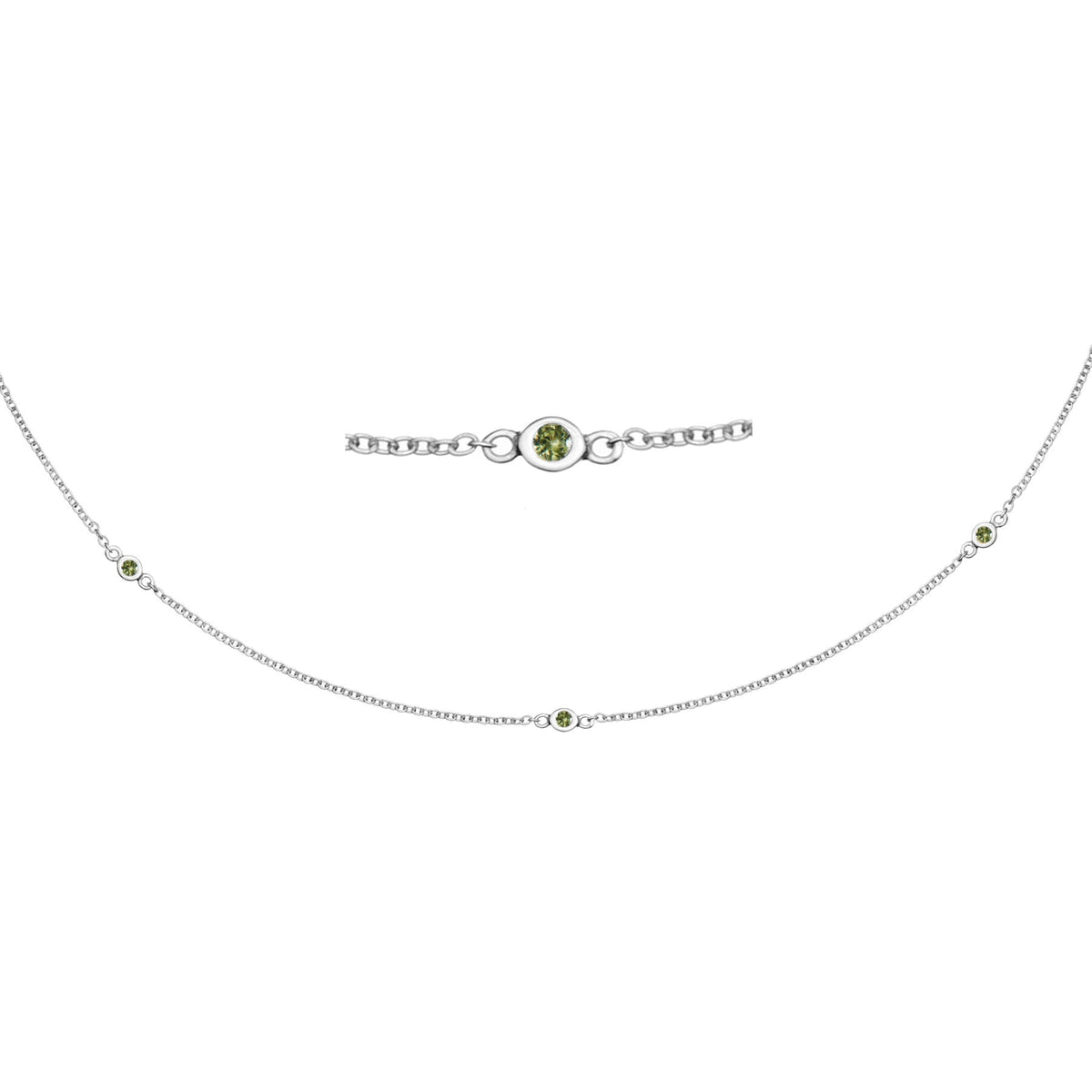 Zia Trio Shine Silver Necklace