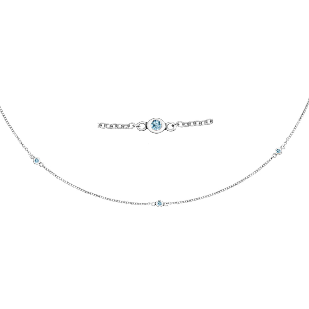 Zia Trio Shine Silver Necklace