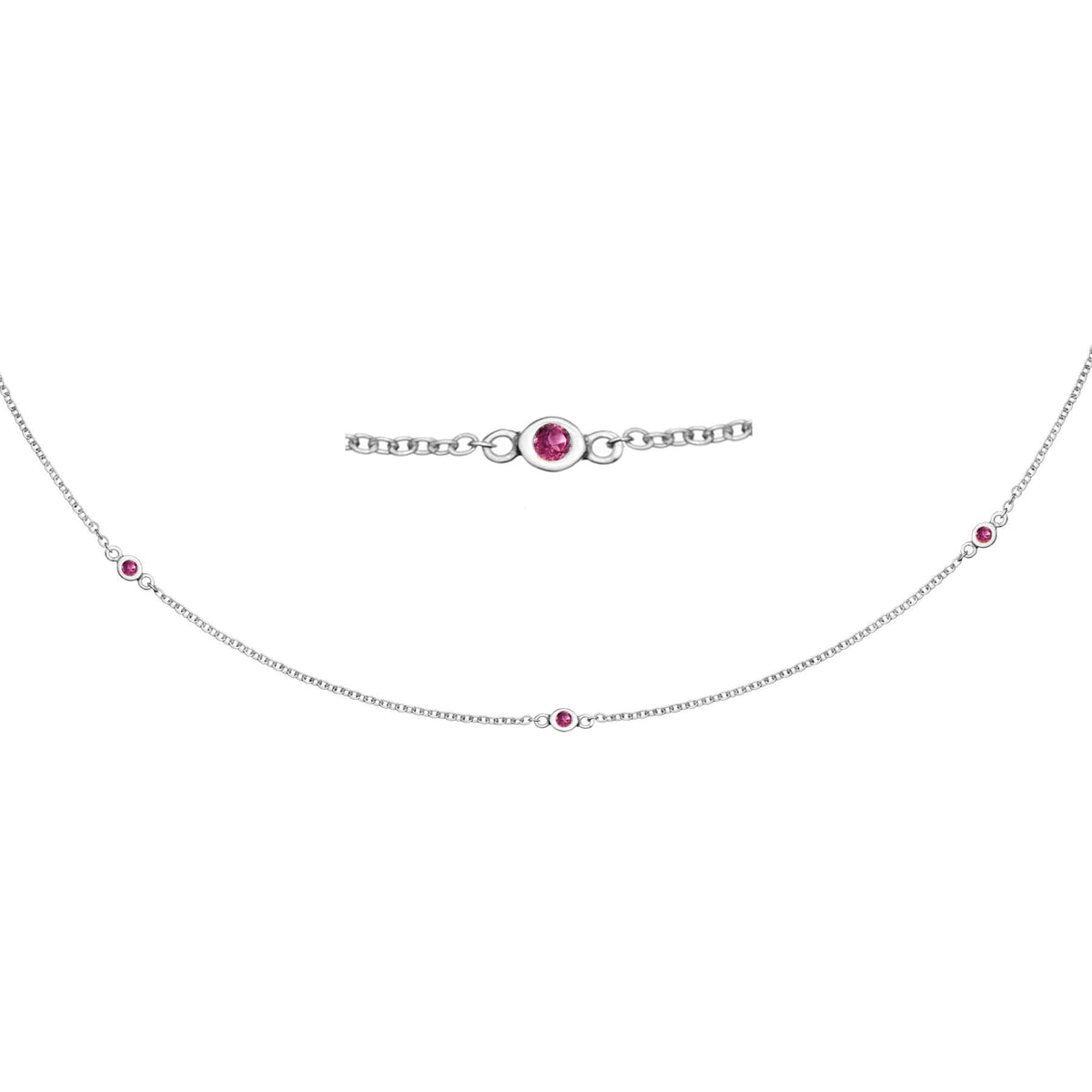 Zia Trio Shine Silver Necklace