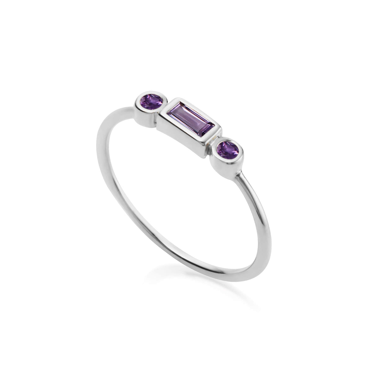 Zion Midnight Silver Ring