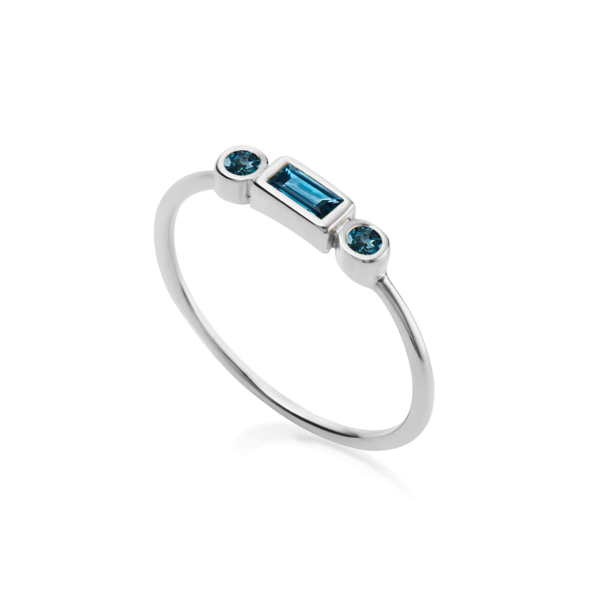Zion Midnight Silver Ring