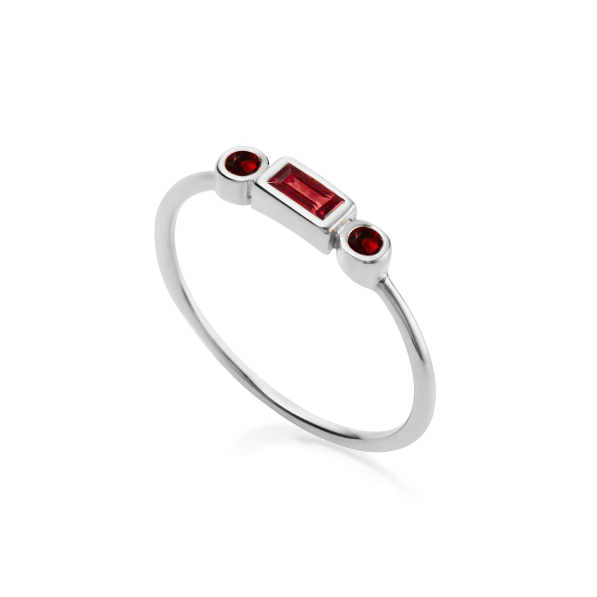 Zion Midnight Silver Ring