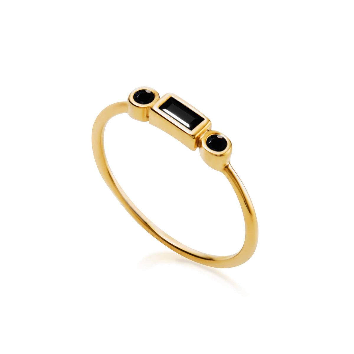 Zion Midnight Gold Ring