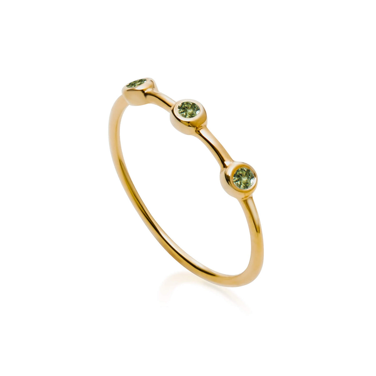 Zia Trio Shine Gold Ring