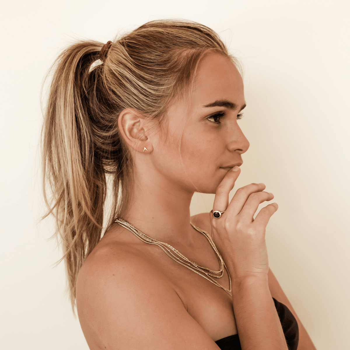 Women's Gemstone Brass Ring | Gemstone Brass Ring | ORA Jewellery