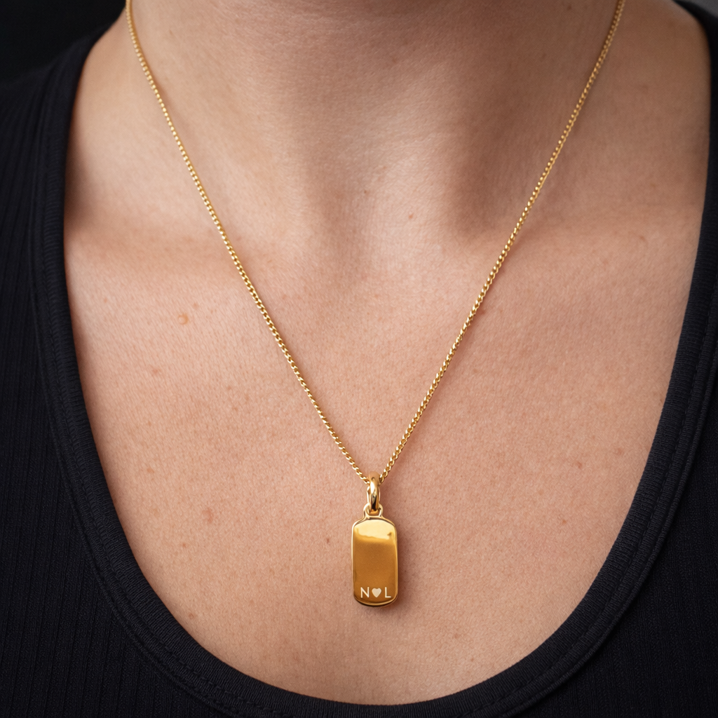 Birthstone Tag Gold Plated Clip Charms